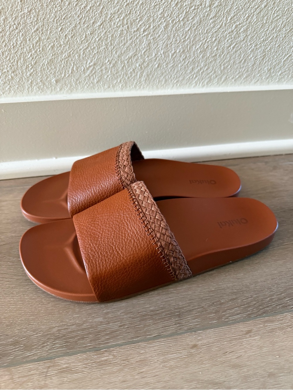 OluKai Women's Brown Slide Sandals